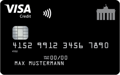 schwarze Kreditkarte